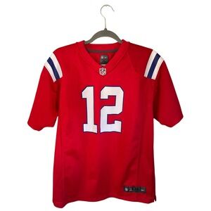 Tom Brady New England Patriots Red Throwback Jersey Youth XL 18-20 Fits Adult S